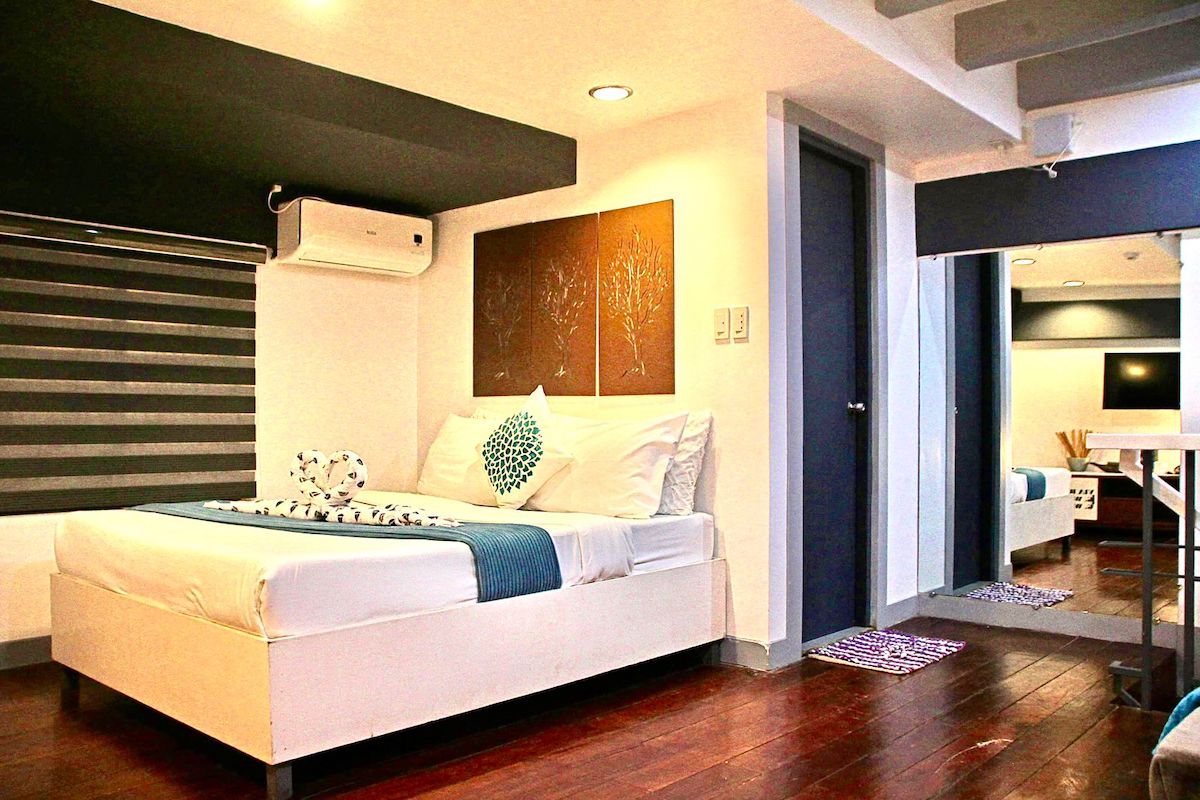 bedroom 1 of El NIdo hotel, island hopping tours