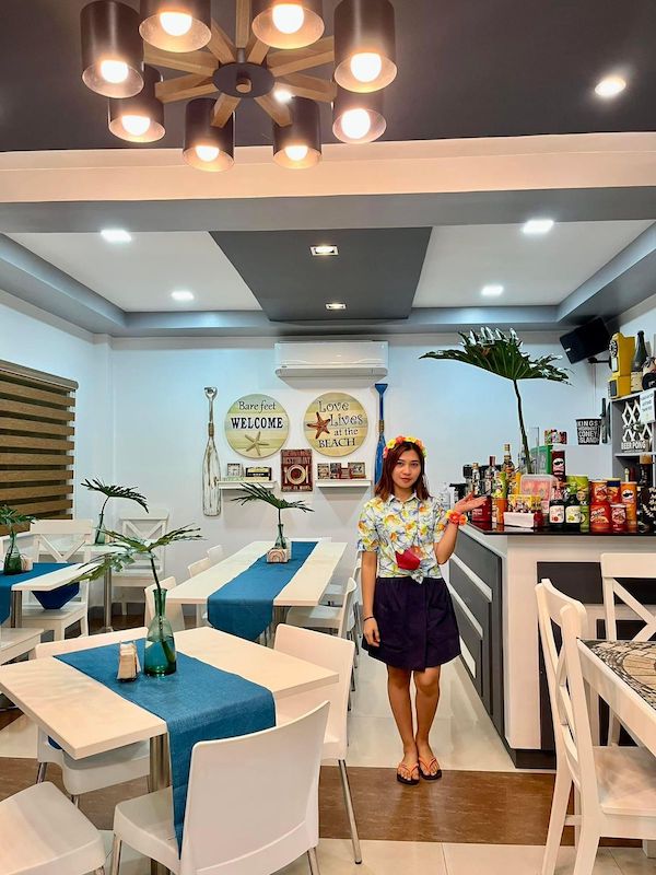 restaurant area restaurant area of El NIdo hotel, island hopping tours