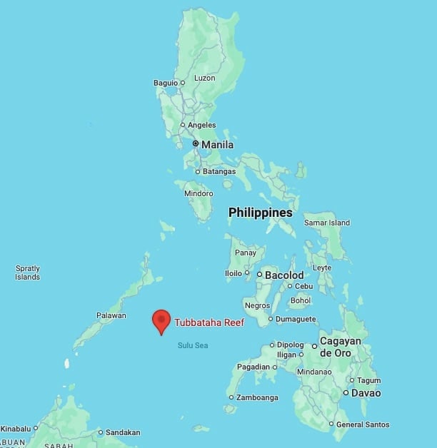tubbataha reef map