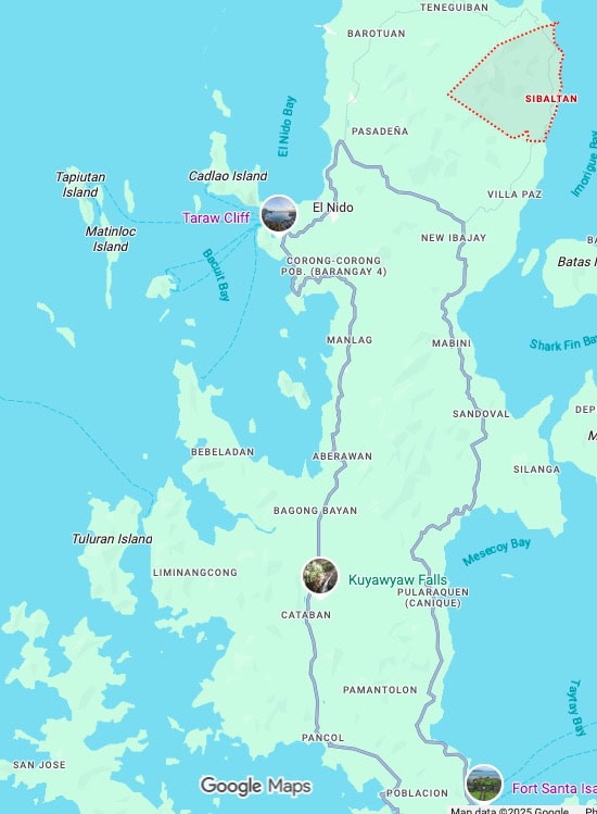 Detailed map highlighting key islands and travel destinations in the Philippines for tourists.