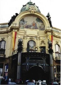 obecni dum in prague during travel europe