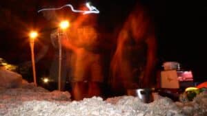 travelling through croatia, cooking on the beach