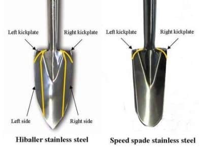 treeplanting blade with removed kickers