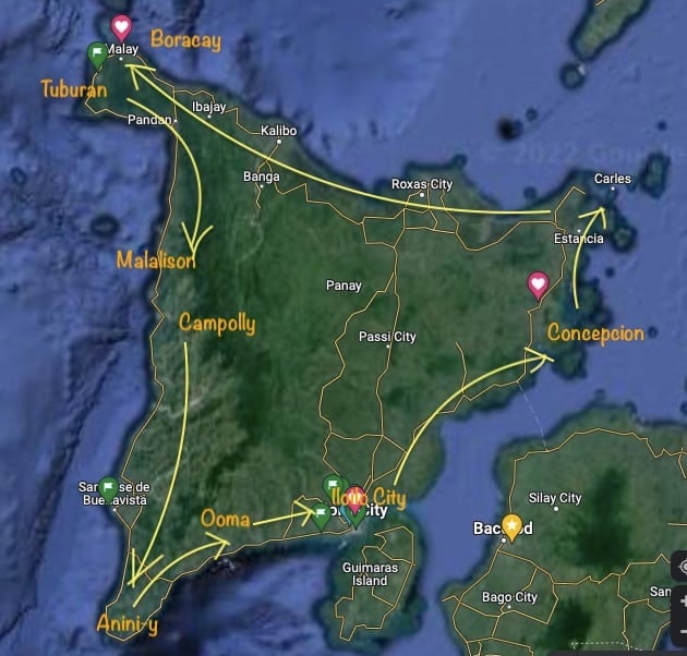 Panay-island Panay island map