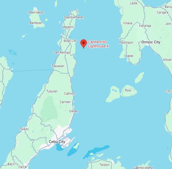 Capitancillo Island map location