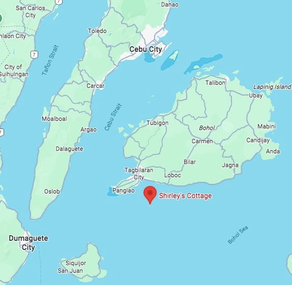 Pamalican Island map