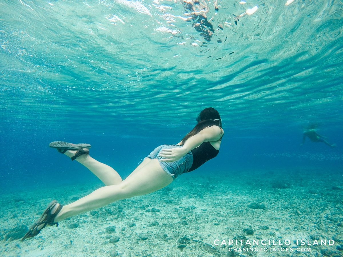 capitancillo islet diving snorkeling shallow waters