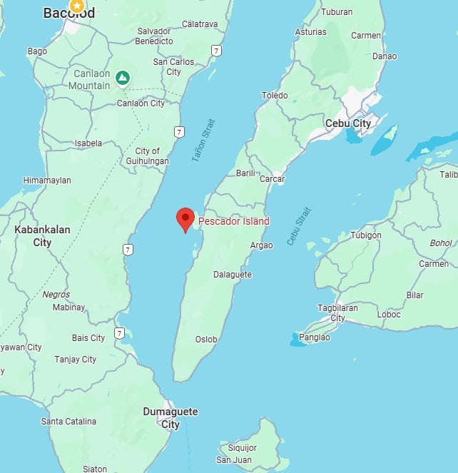 pescador island tours map location