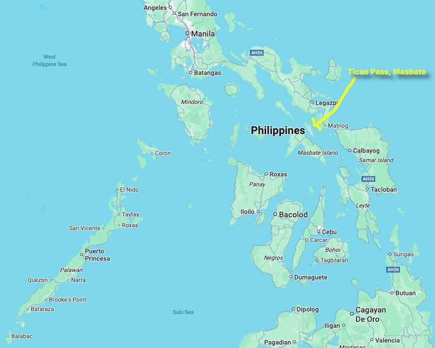 Detailed map highlighting the Philippines' islands and key travel routes.