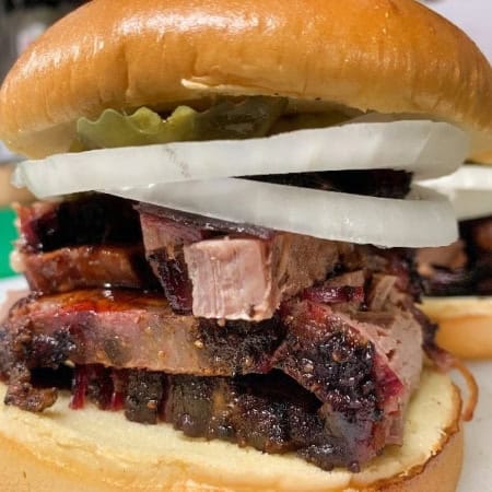 Briskett Sandwick & Fries