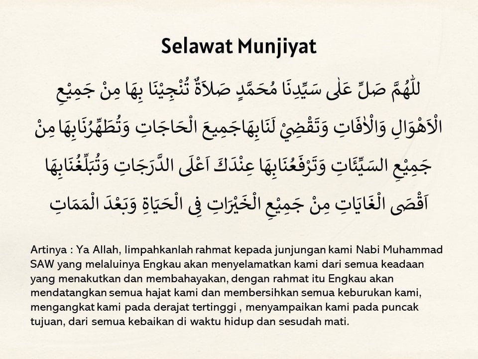 selawat munjiyat
