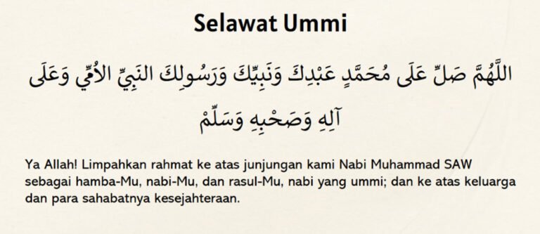 selawat ummi