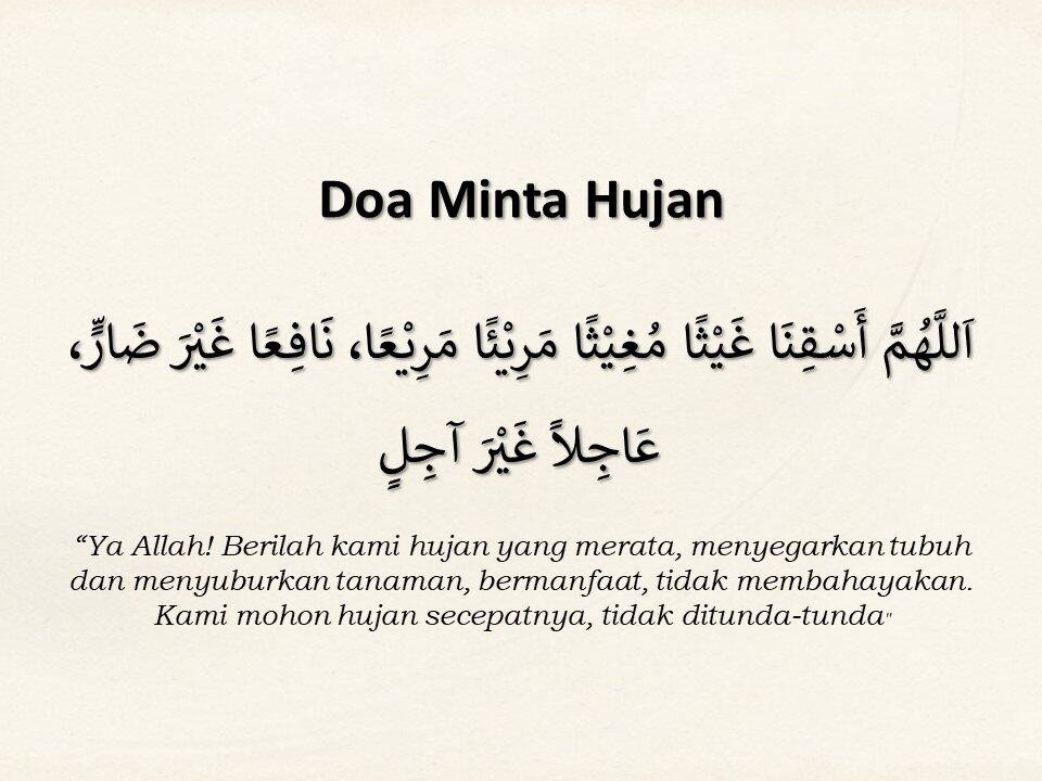 doa minta hujan