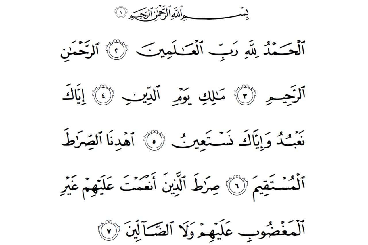 teks surah al-fatihah arab, rumi, maksud