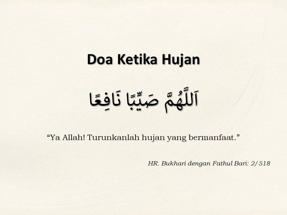 doa ketika hujan rumi