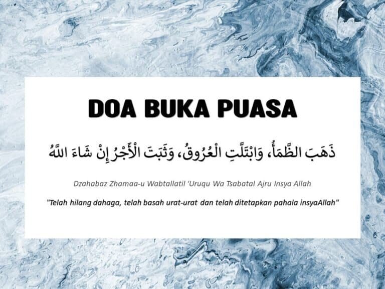 doa buka puasa