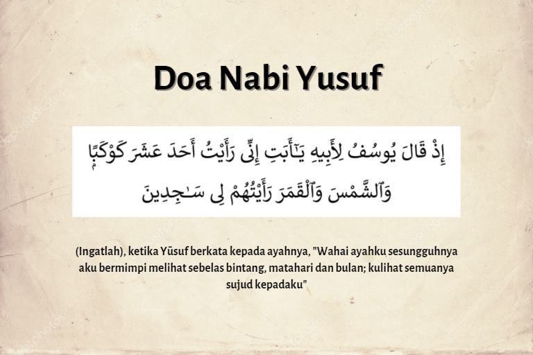 doa nabi yusuf