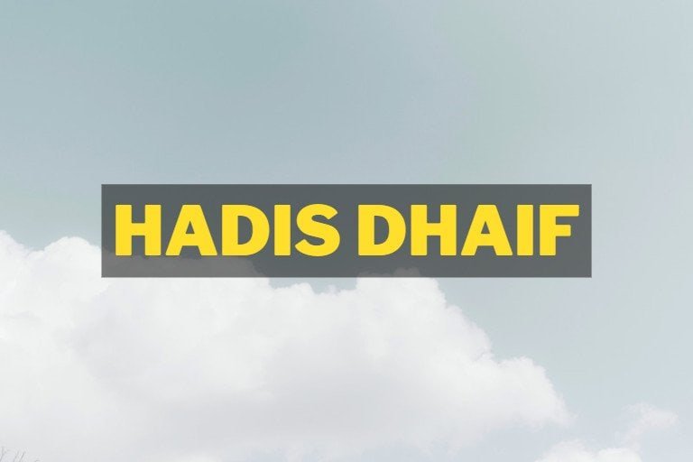 hadis dhaif