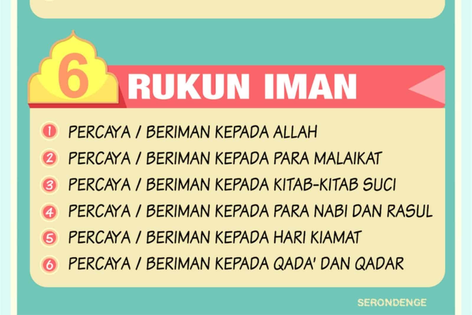 Rukun Iman Ada 6