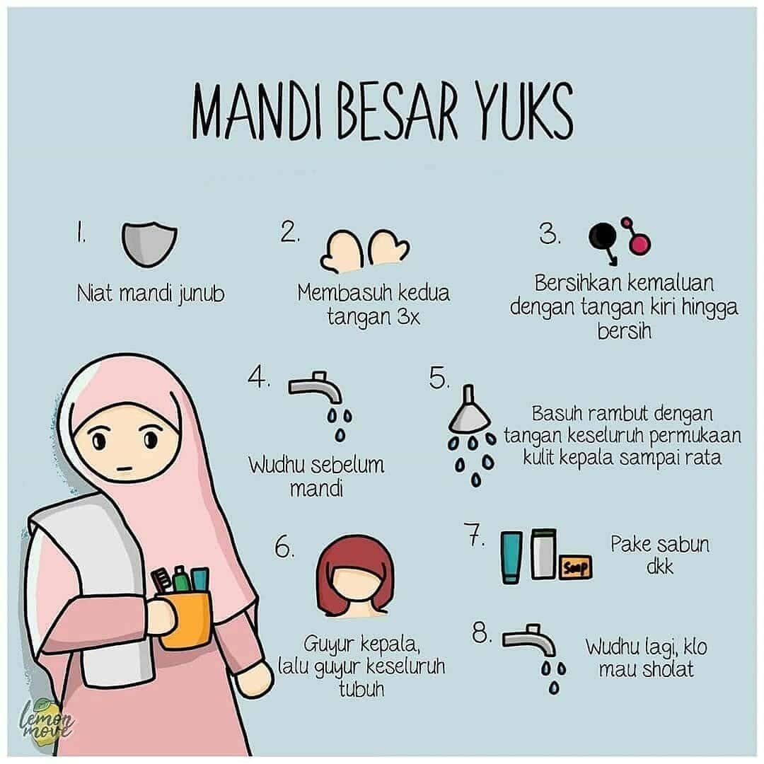 niat mandi wajib