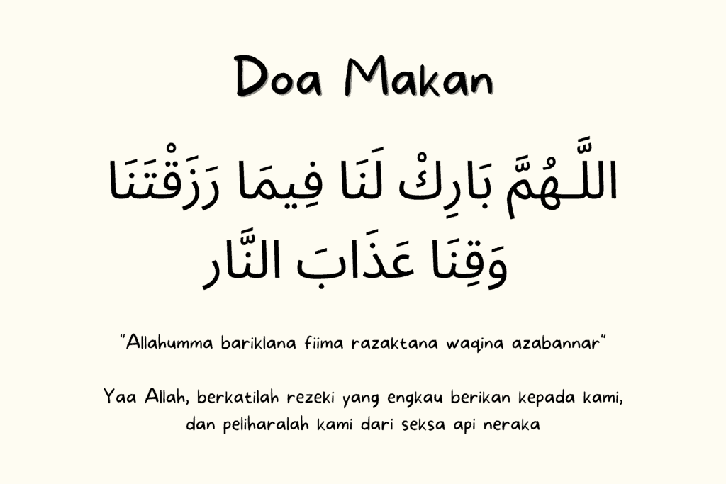 doa makan