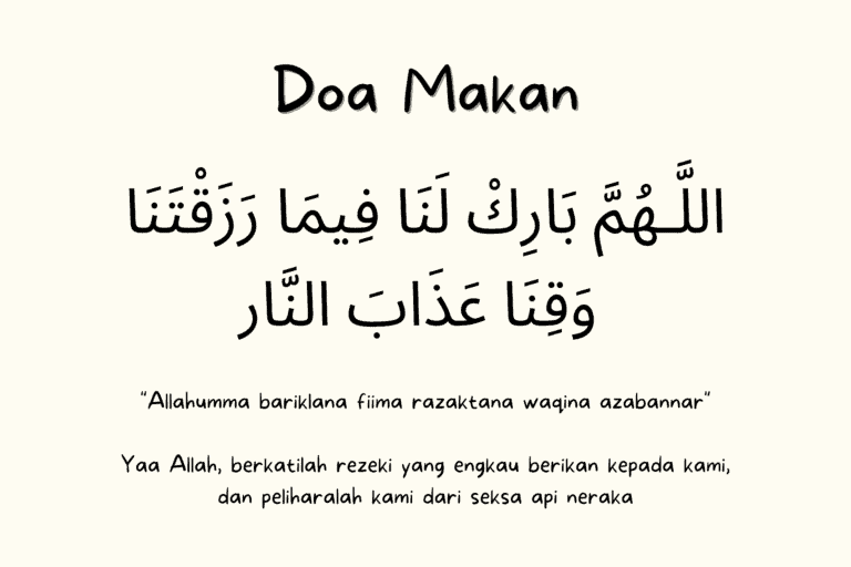 doa makan