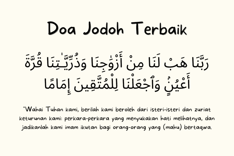 doa minta jodoh