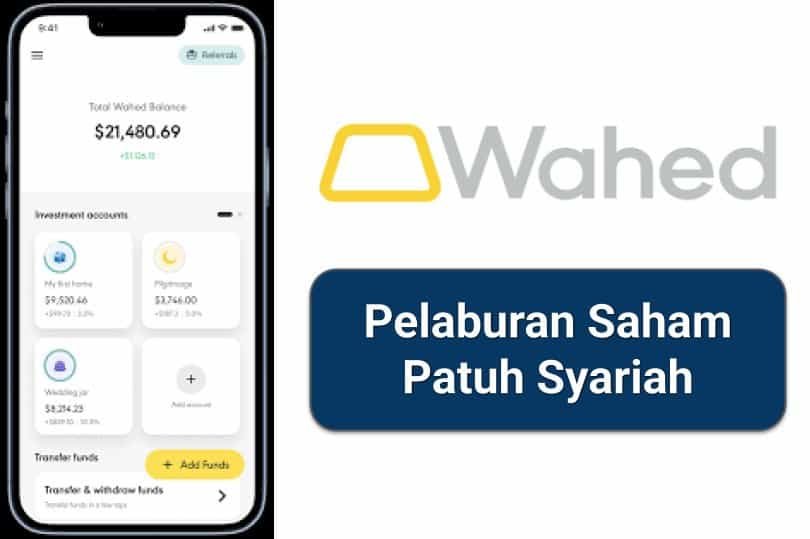 wahed invest patuh syariah, labur saham