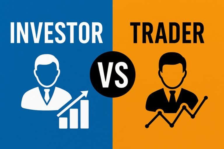 investor vs trader, kaya, saham