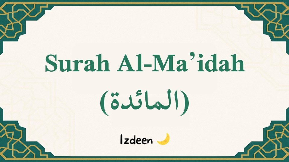 surah al-maidah