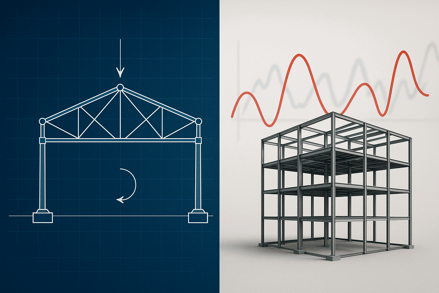 Statyczna i dynamiczna analiza konstrukcji