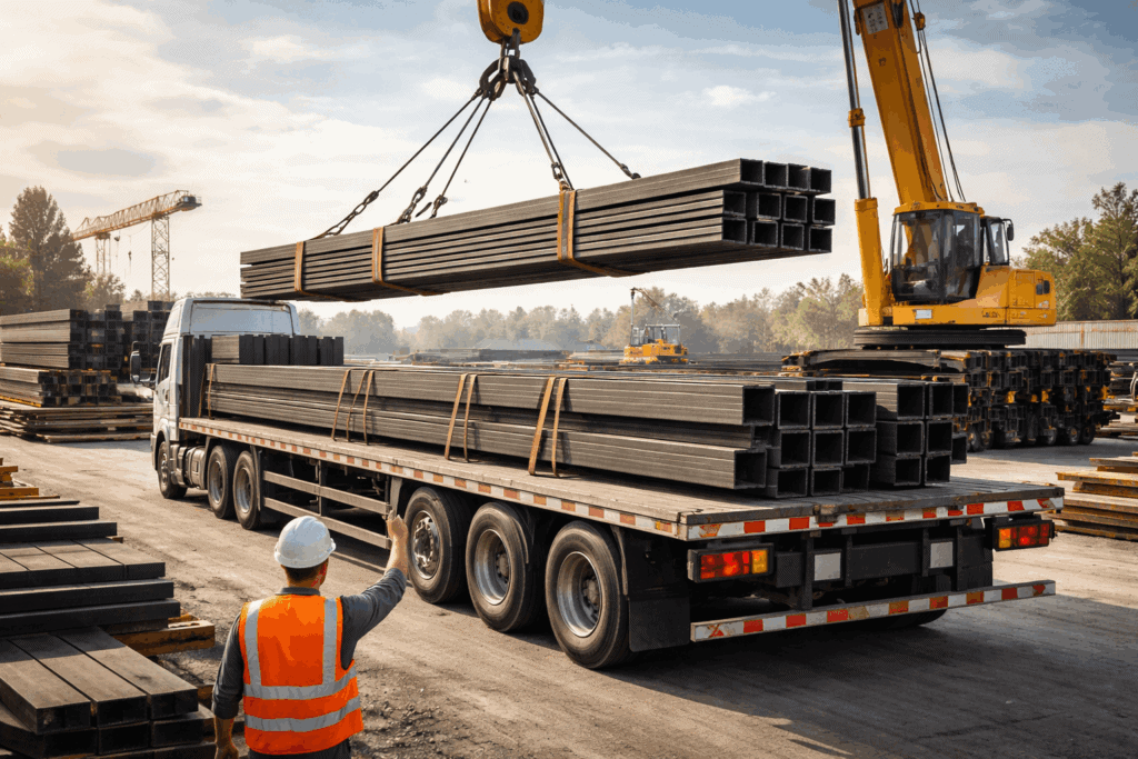 Łatwość montażu konstrukcji stalowej - transport