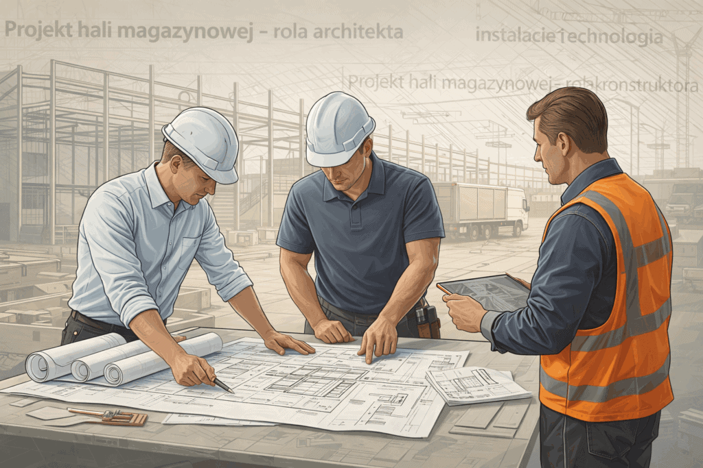 Projekt hali magazynowej - role