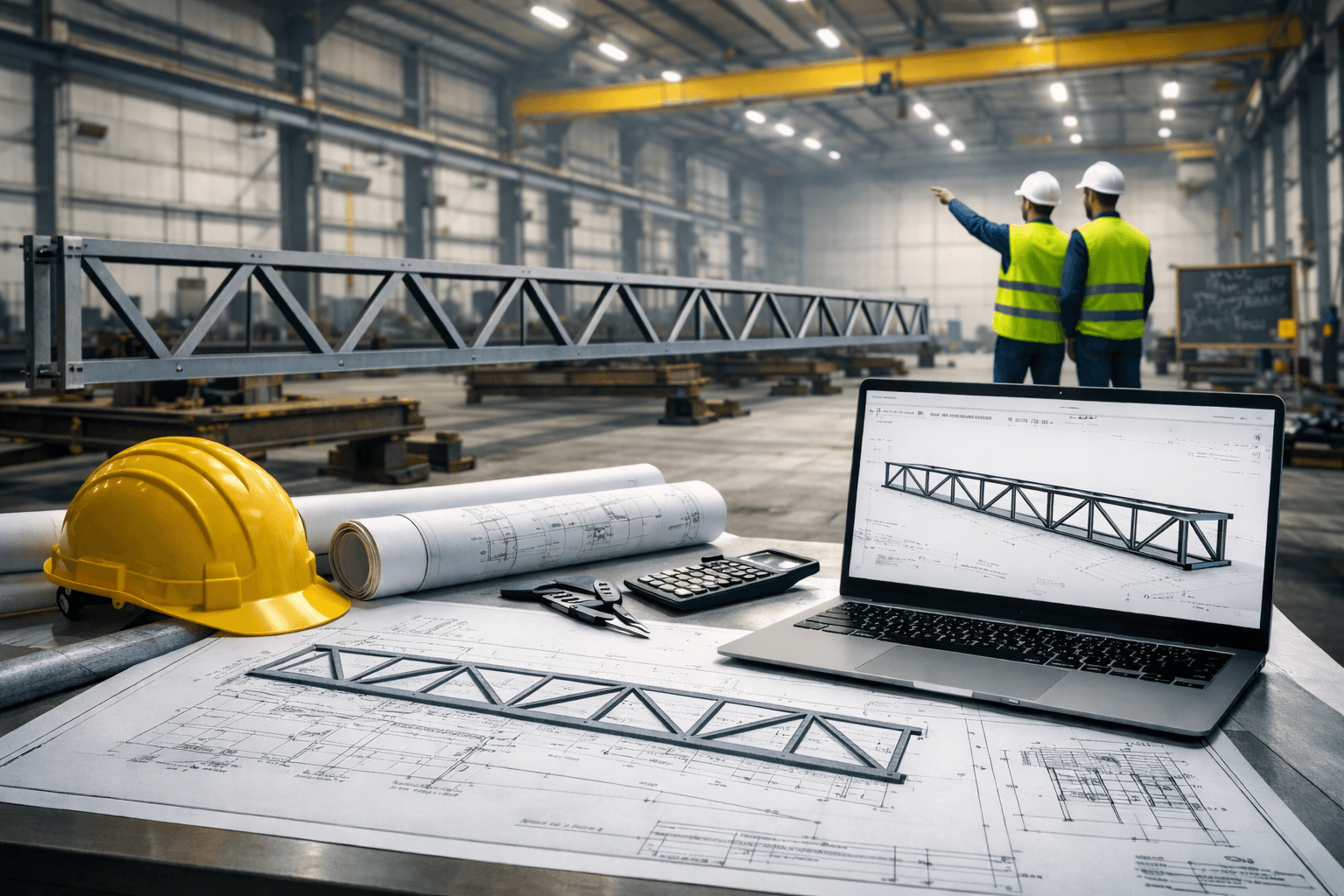 Projekt kratownicy stalowej