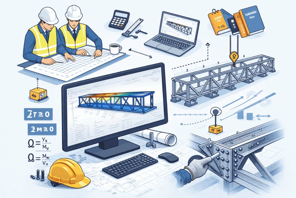 Projekt kratownicy stalowej