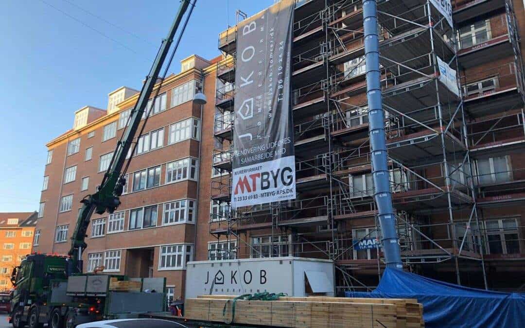 Renovering af bygning på Frederiksbjerg i Aarhus