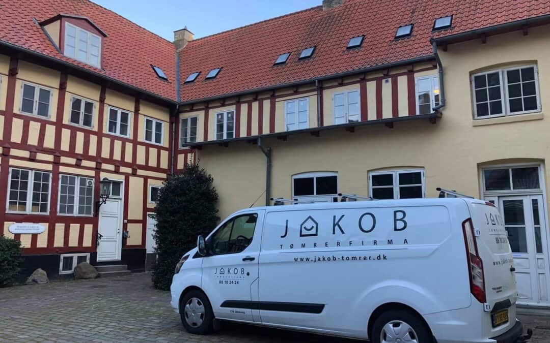 Restaurering af disse smukke og historiske bygninger fra 1750 i Aarhus