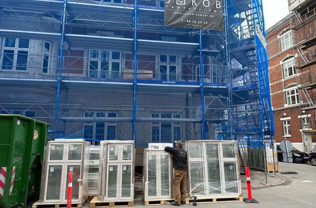 Facaderenovering af ejendom i Aarhus midtby