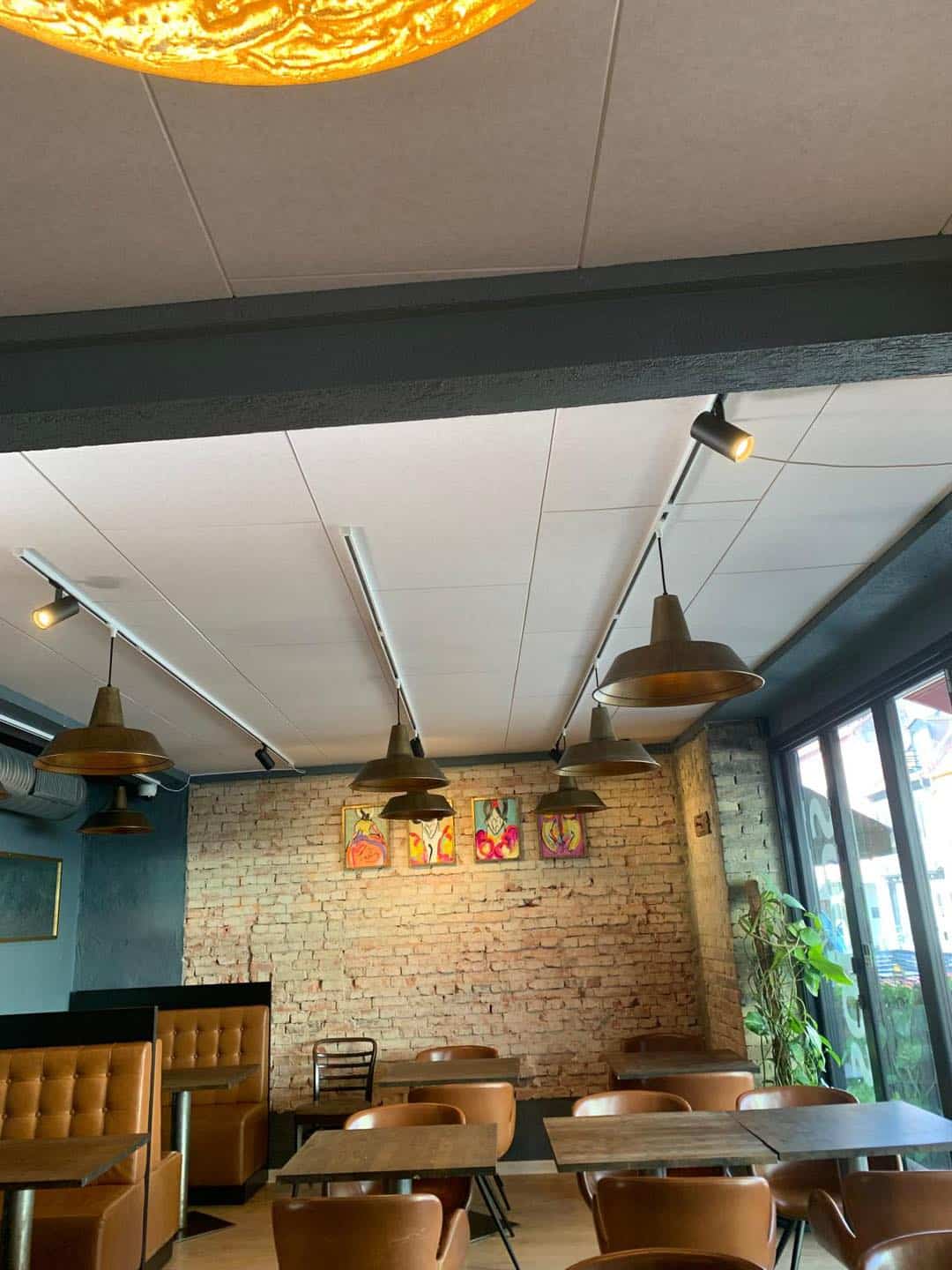 Loftsløsning til Restaurant Socios i Aarhus.