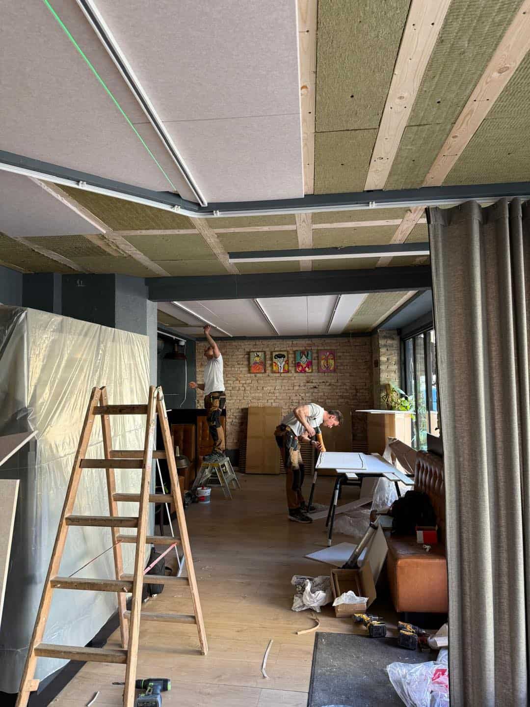 Loftsløsning til Restaurant Socios i Aarhus.