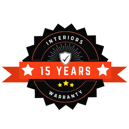 The badge shows J&P Coatings offers a 15-year warranty, showing trust in their basement floor coatings.