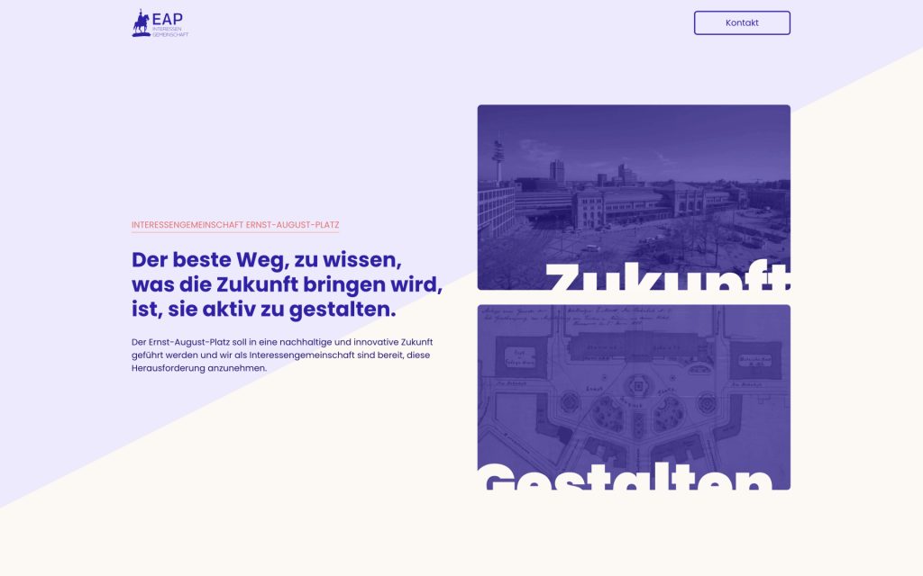 Screenshot WordPress Website „Interessengemeinschaft Ernst-August-Platz“