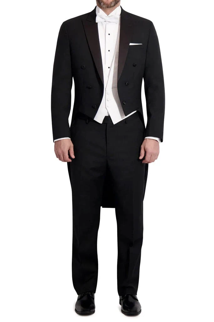 Edward Black Tuxedo Tailcoat - Image 4