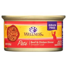 WELLNESS: Complete Health Pate Beef and Chicken Dinner Cat Food, 3 oz