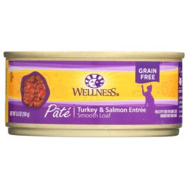 WELLNESS: Complete Health Pate Turkey and Salmon Cat Food, 5.5 oz