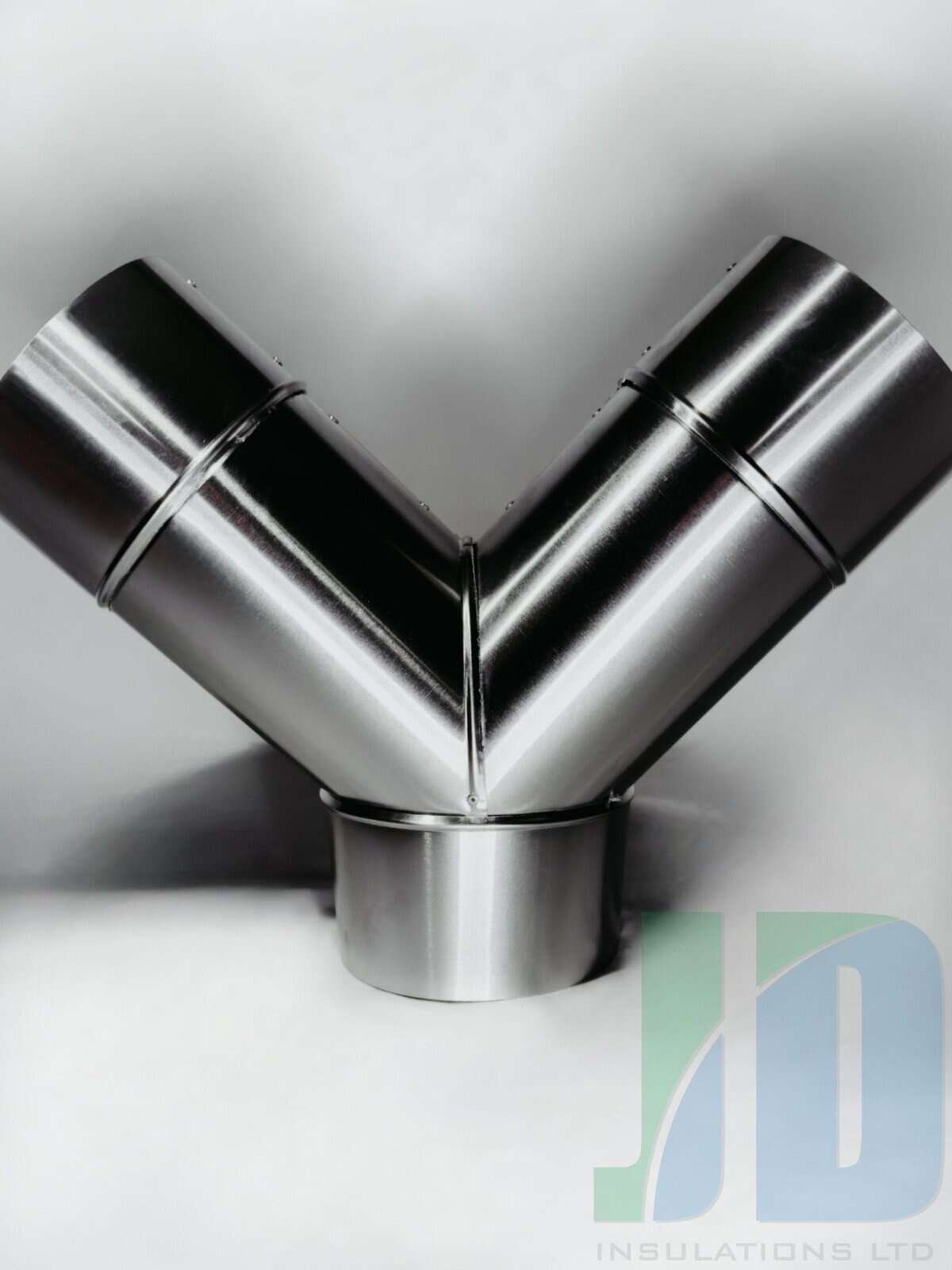 Stainless steel Y-connector insulation pipe fitting