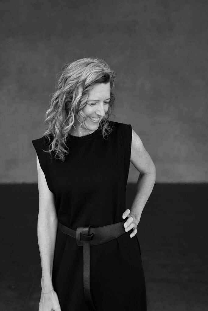 black-and-white image of photographer Jennifer Dery