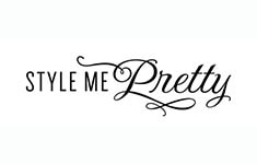 Style Me Pretty" logo displayed in elegant, stylized black font on a white background.