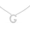 Initial Icons "G" Diamond Letter Necklace - PLEASURE DIAMONDS L.L.C. 7