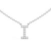 Initial Icons "I" Diamond Letter Necklace - PLEASURE DIAMONDS L.L.C. 9